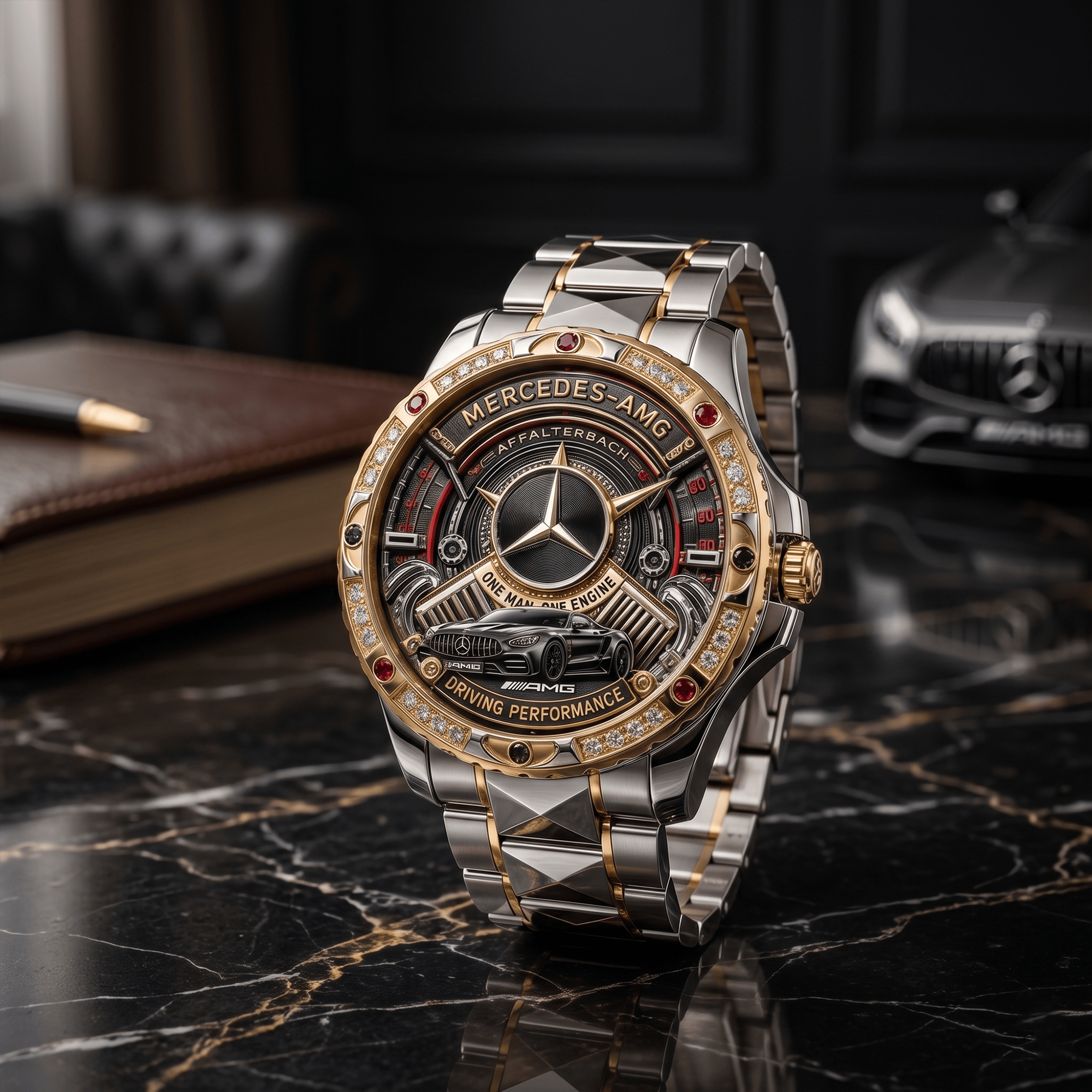 AMG Premium Stainless Steel Watch LNTH