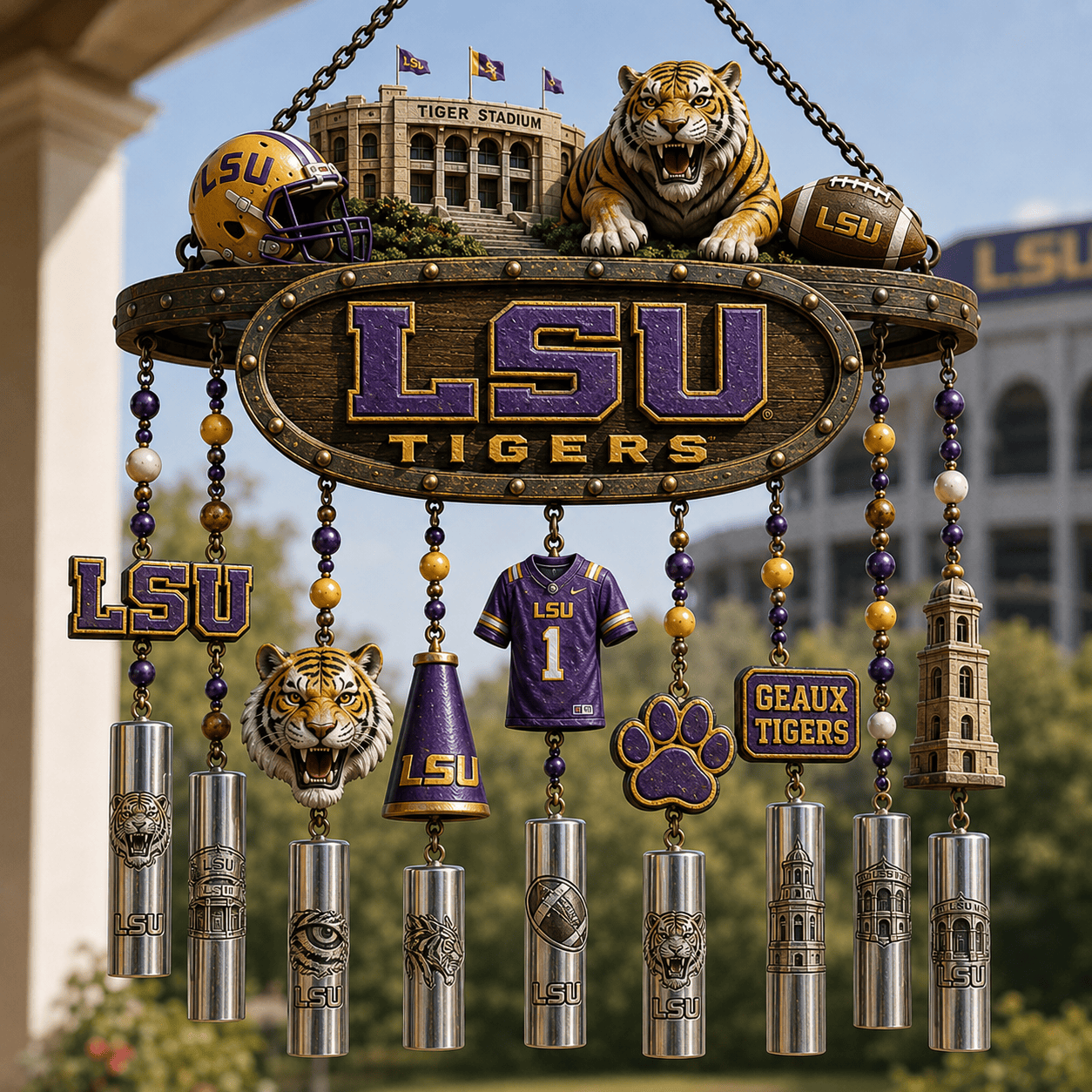 Premium LSU Wind Chime TNSM