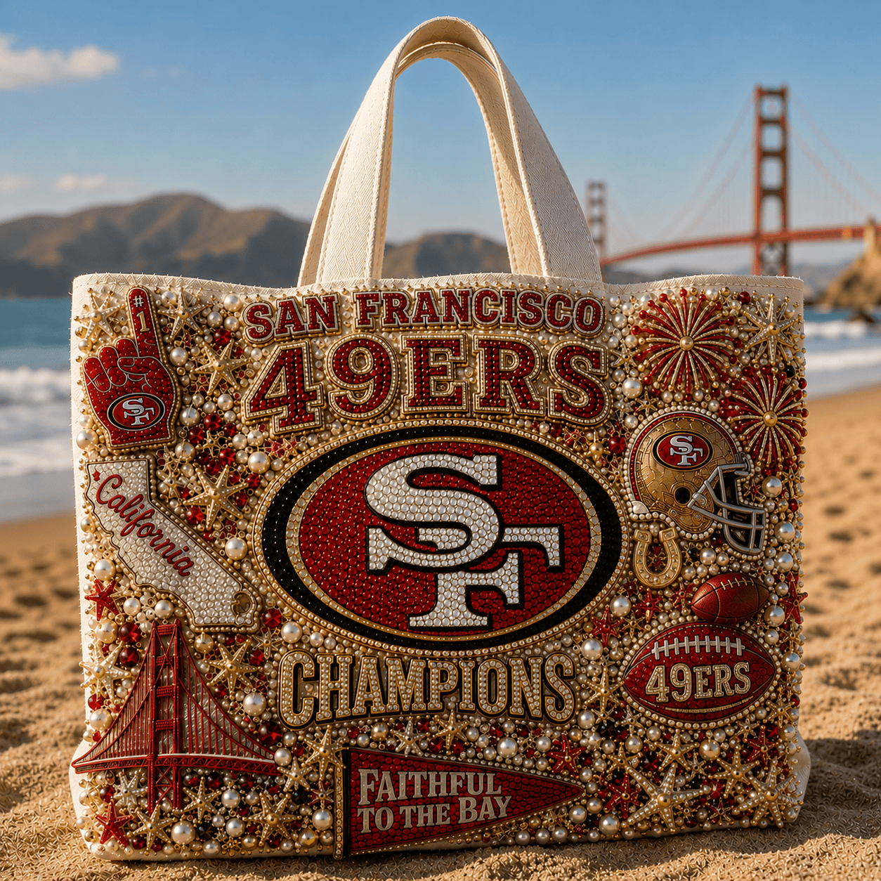 SF49 Summer Vibes Tote Bag TTNL