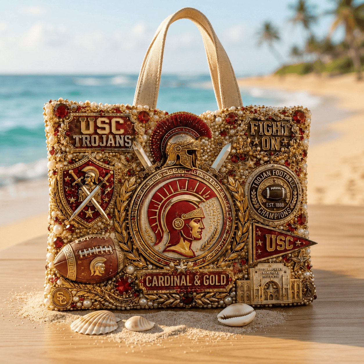USC Summer Vibes Tote Bag TTNL
