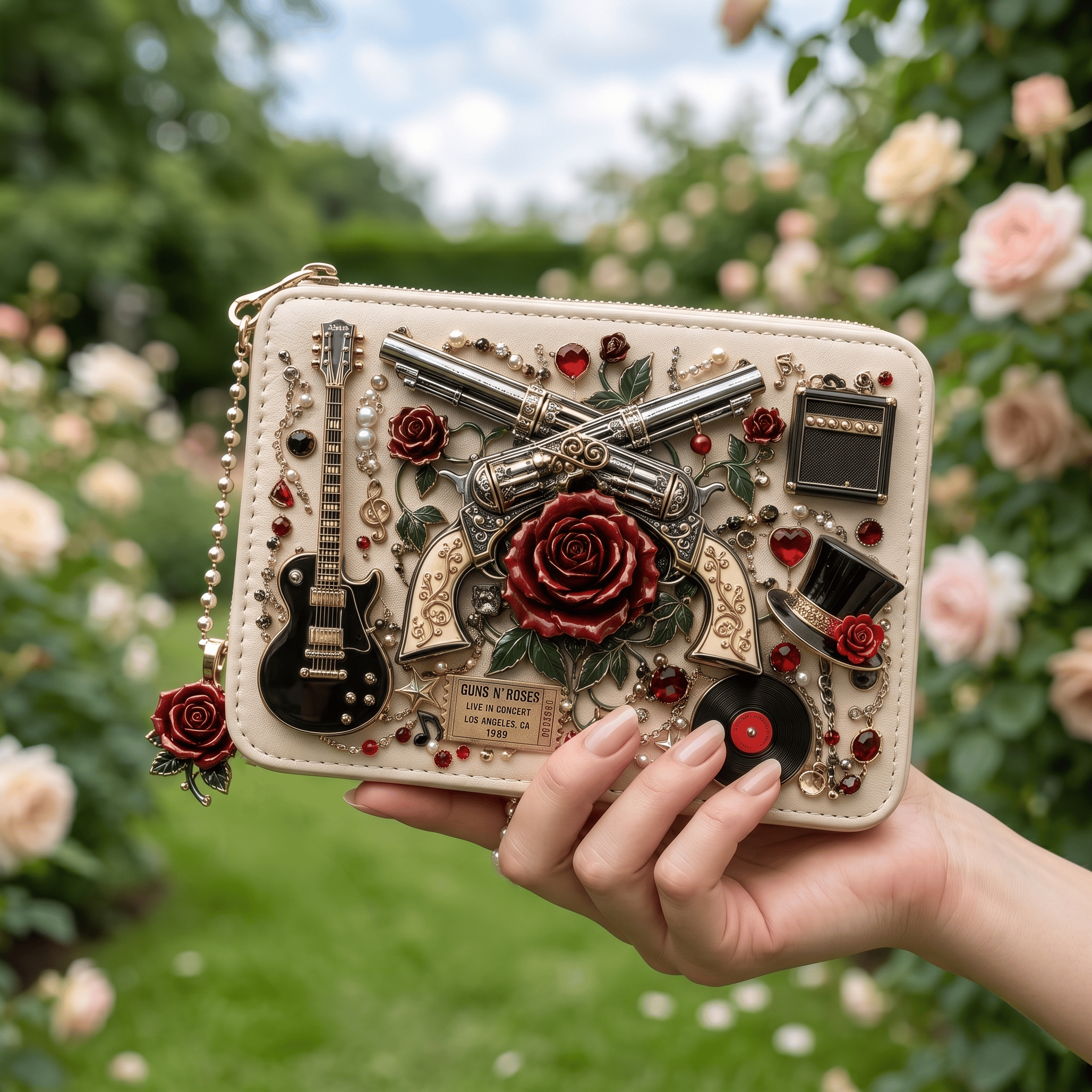 Premium GNR Handmade 3D Collage Wallet HTTT