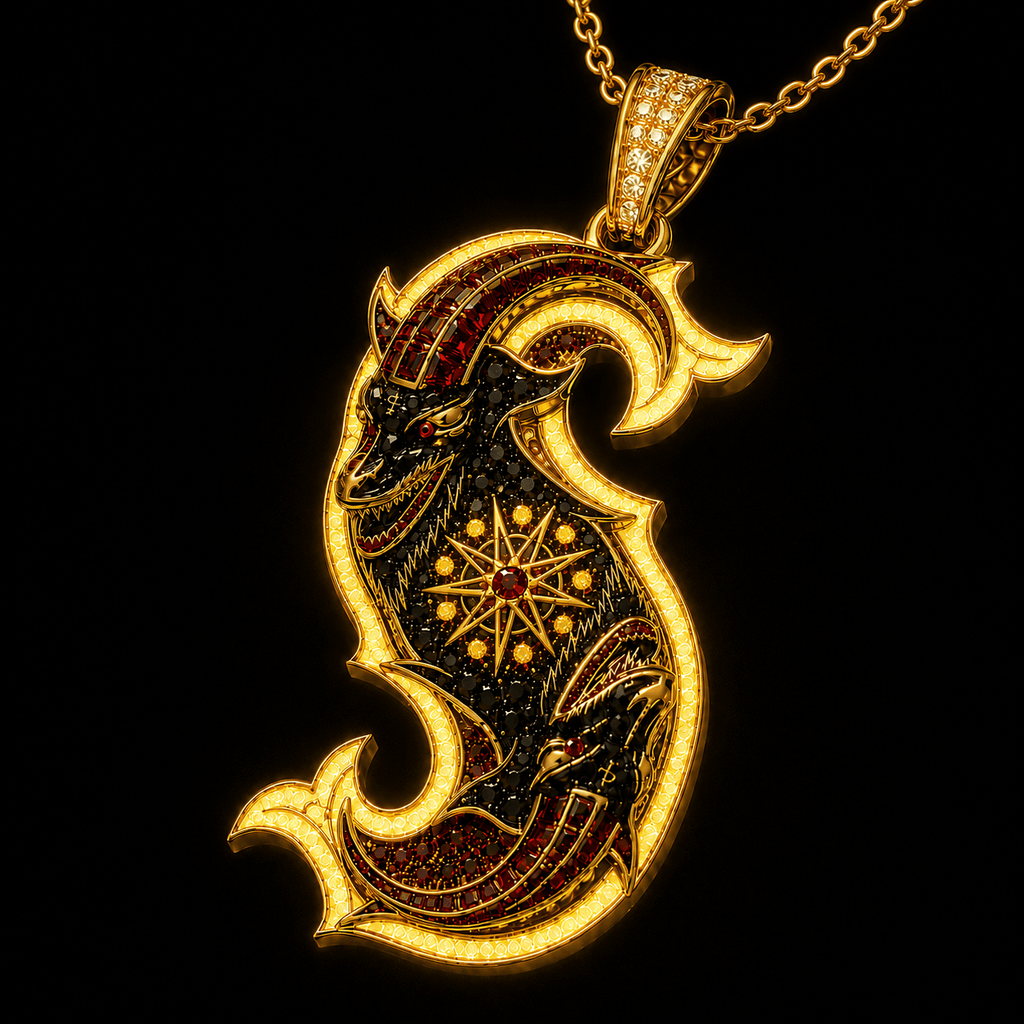 SLK Solid Gold Chain with Diamond Pendant TMH