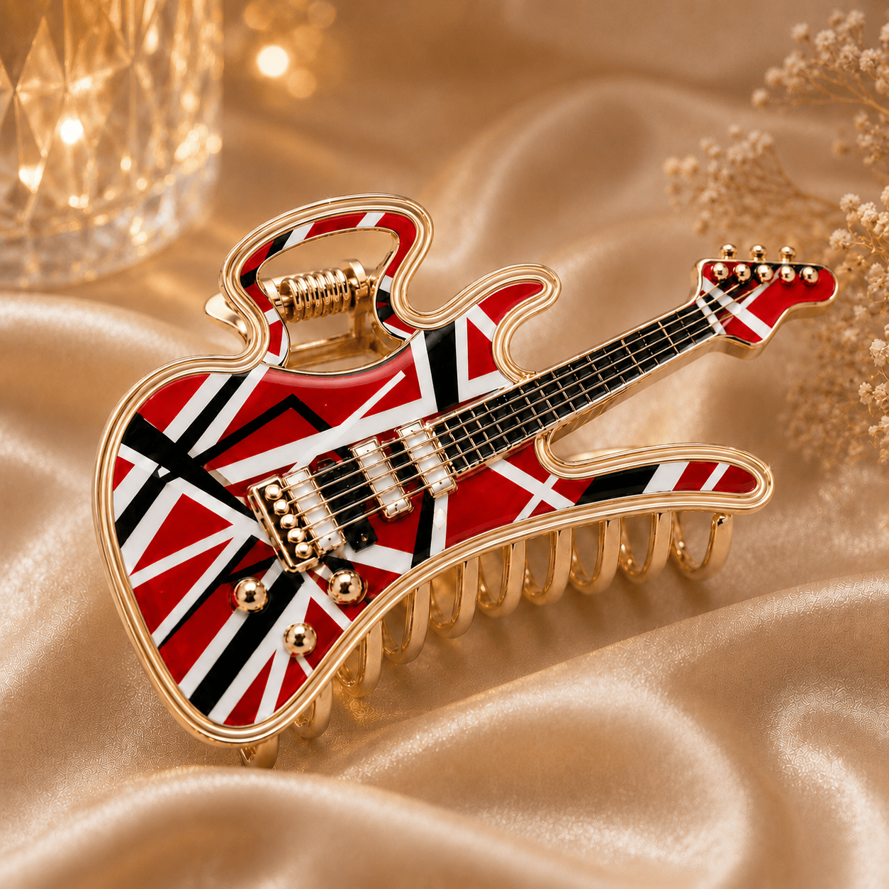 VHL Elegant Gold Hair Clip For Women TMH