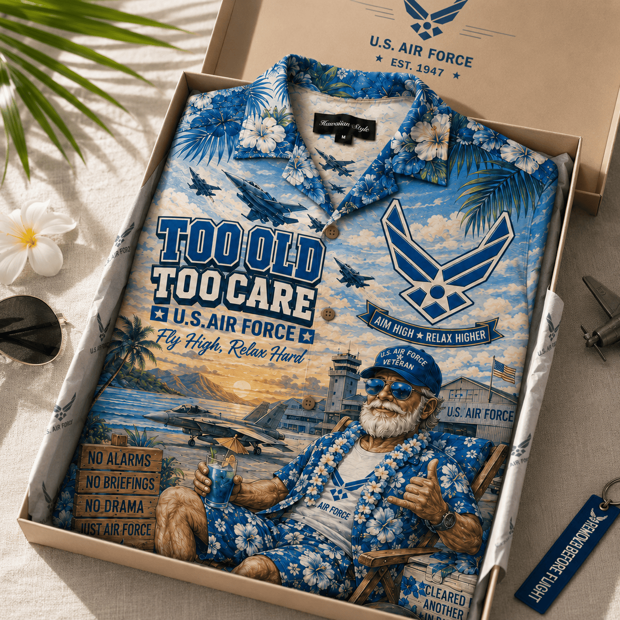 Premium USAF Hawaiian Shirt HQH
