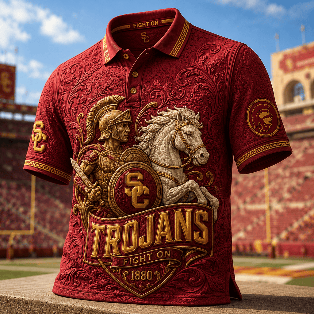 PREMIUM USC EMBOSS POLO SHIRT PDL