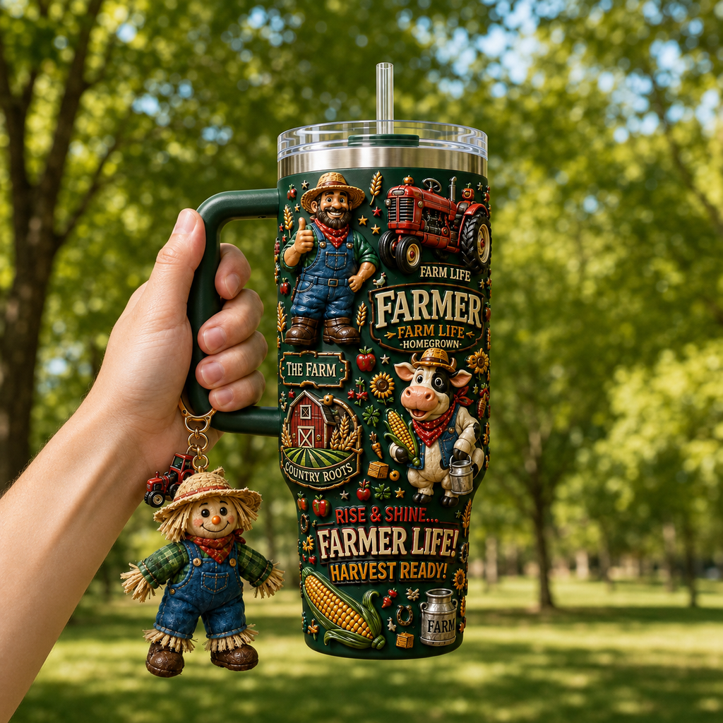 FARM 40oz Tumbler With Handle DNBN